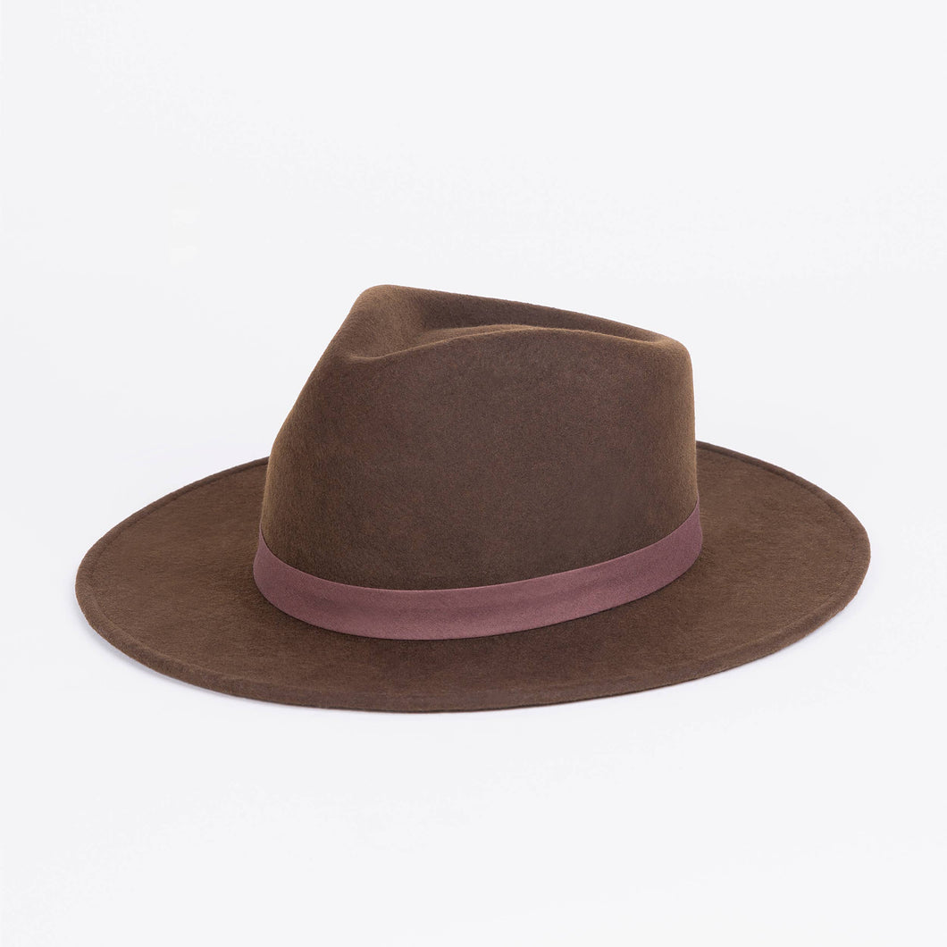 Rocker Brown - Festival Style Fine Wool Hat
