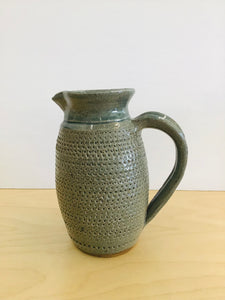 Vintage Pottery stippled pitcher