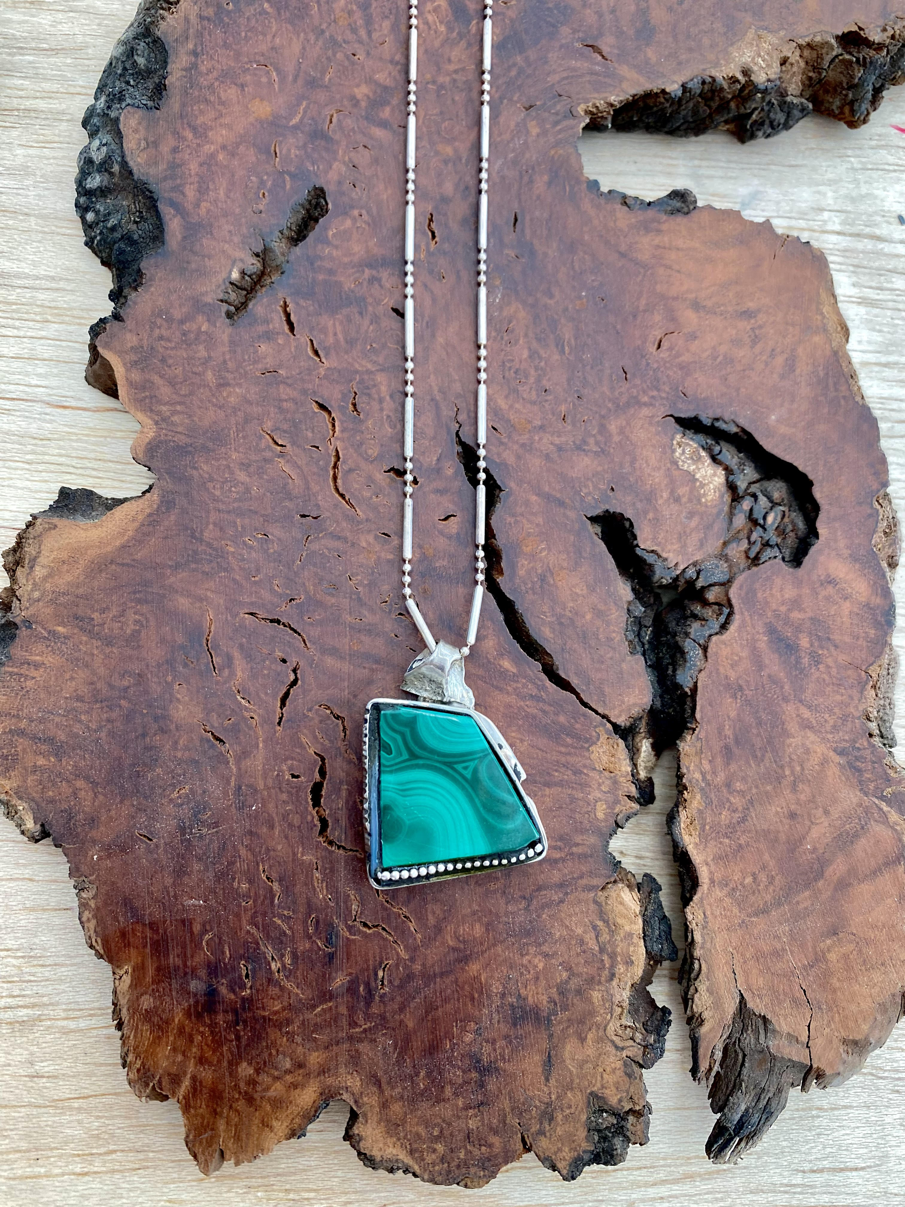 Malachite Necklaces by John Meyer - These Hands Makers Collective
