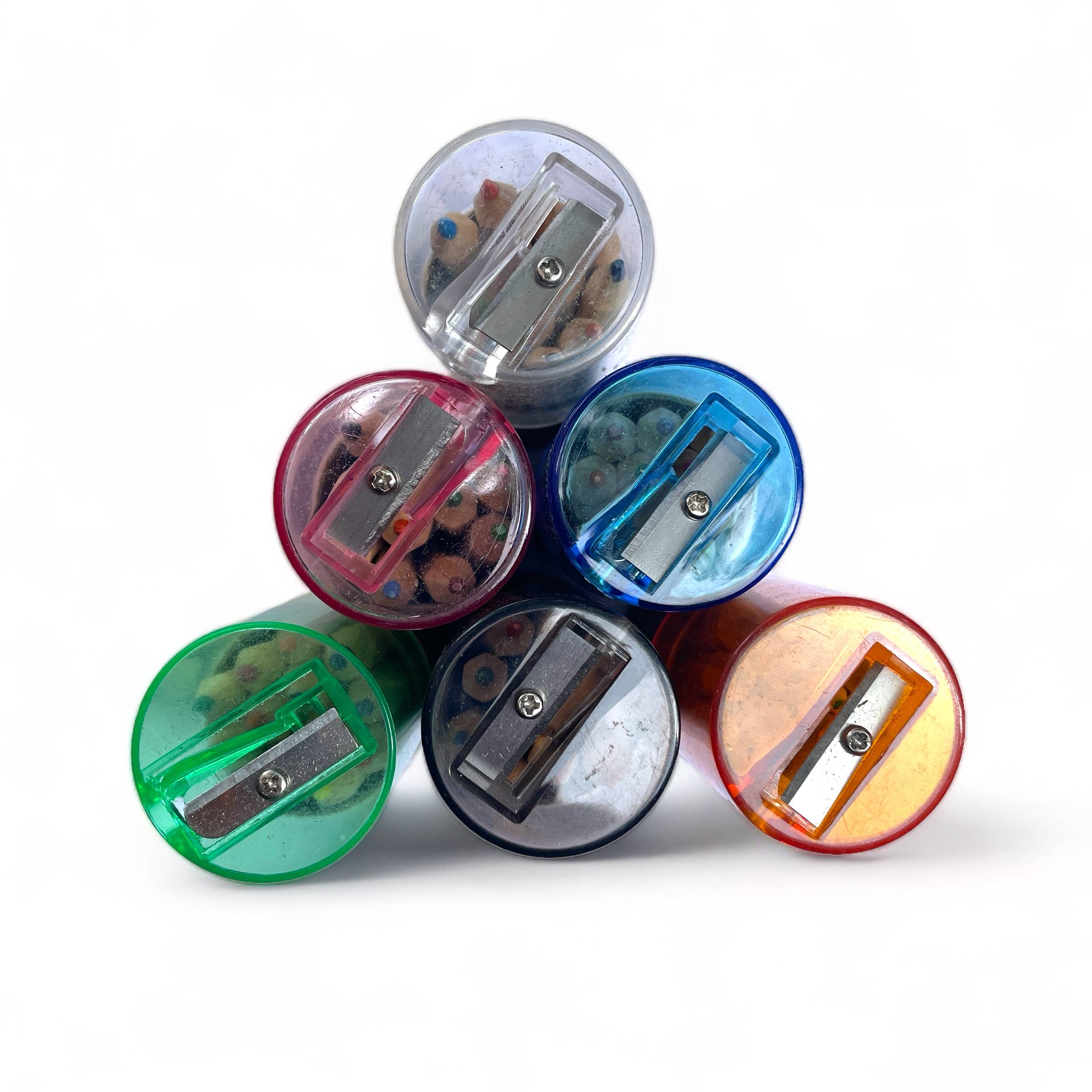 Mini Travel Colored Pencils with Built In Sharpener: Green - These Hands Makers Collective