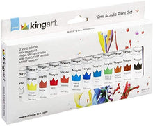 Load image into Gallery viewer, Kingart Acrylic Paint Set of 12