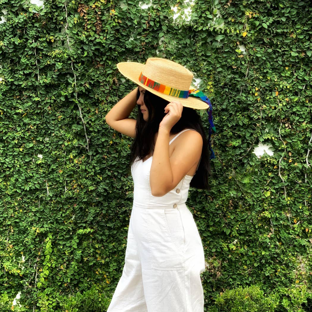 Palm Hat | Classic Structured Wide Brim | Multicolor S - M - These Hands Makers Collective