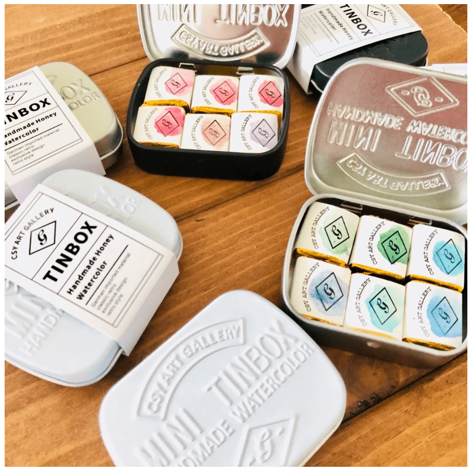 Tinbox Handmade Honey Watercolor - These Hands Makers Collective