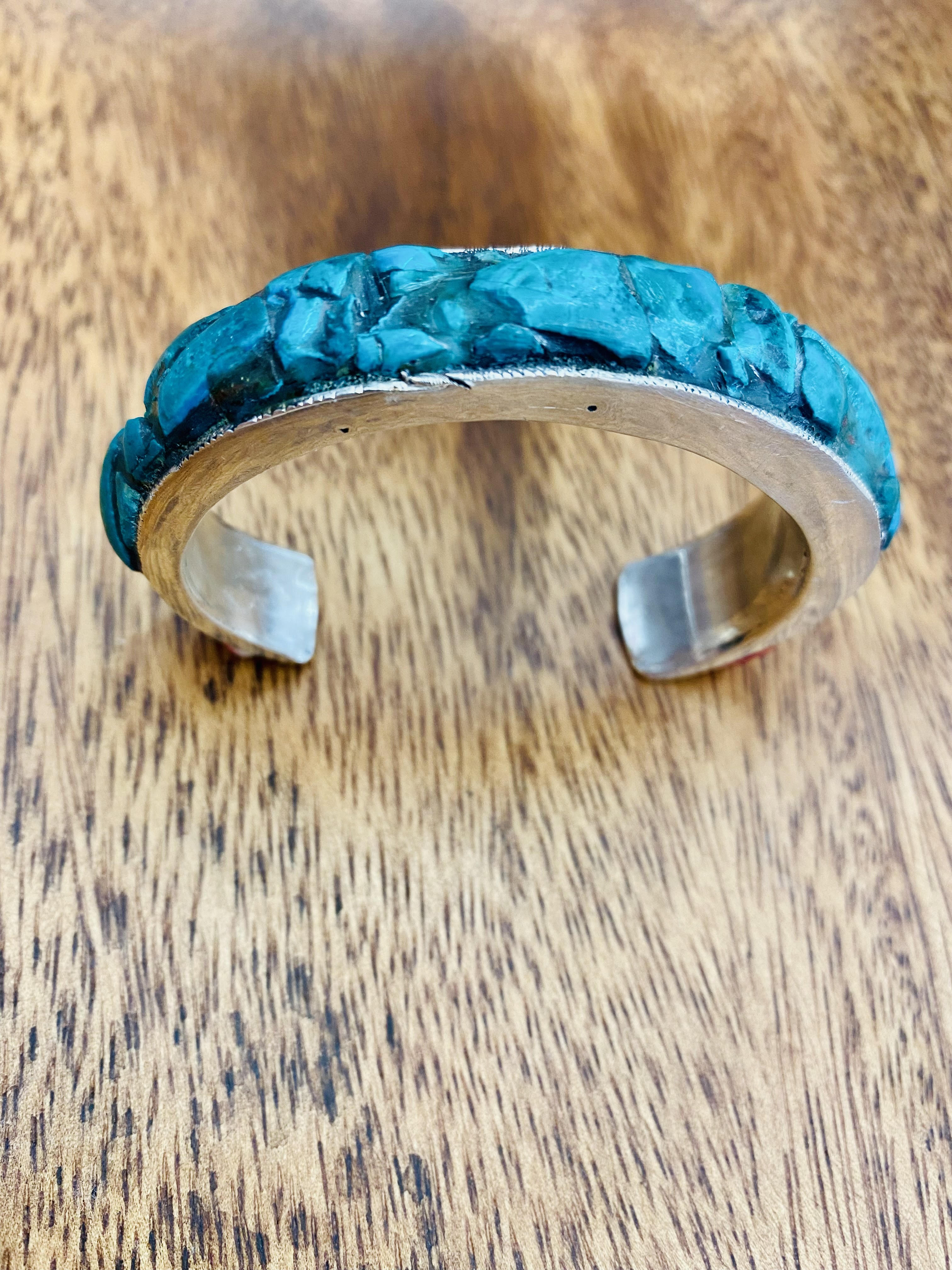 Thick Turquoise Cuffs by John Meyer