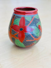 Load image into Gallery viewer, Vintage Bird and Red Flower Vase