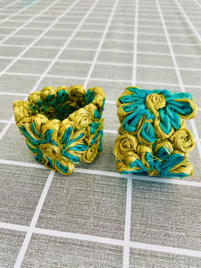 Vintage Raffia Napkin Rings