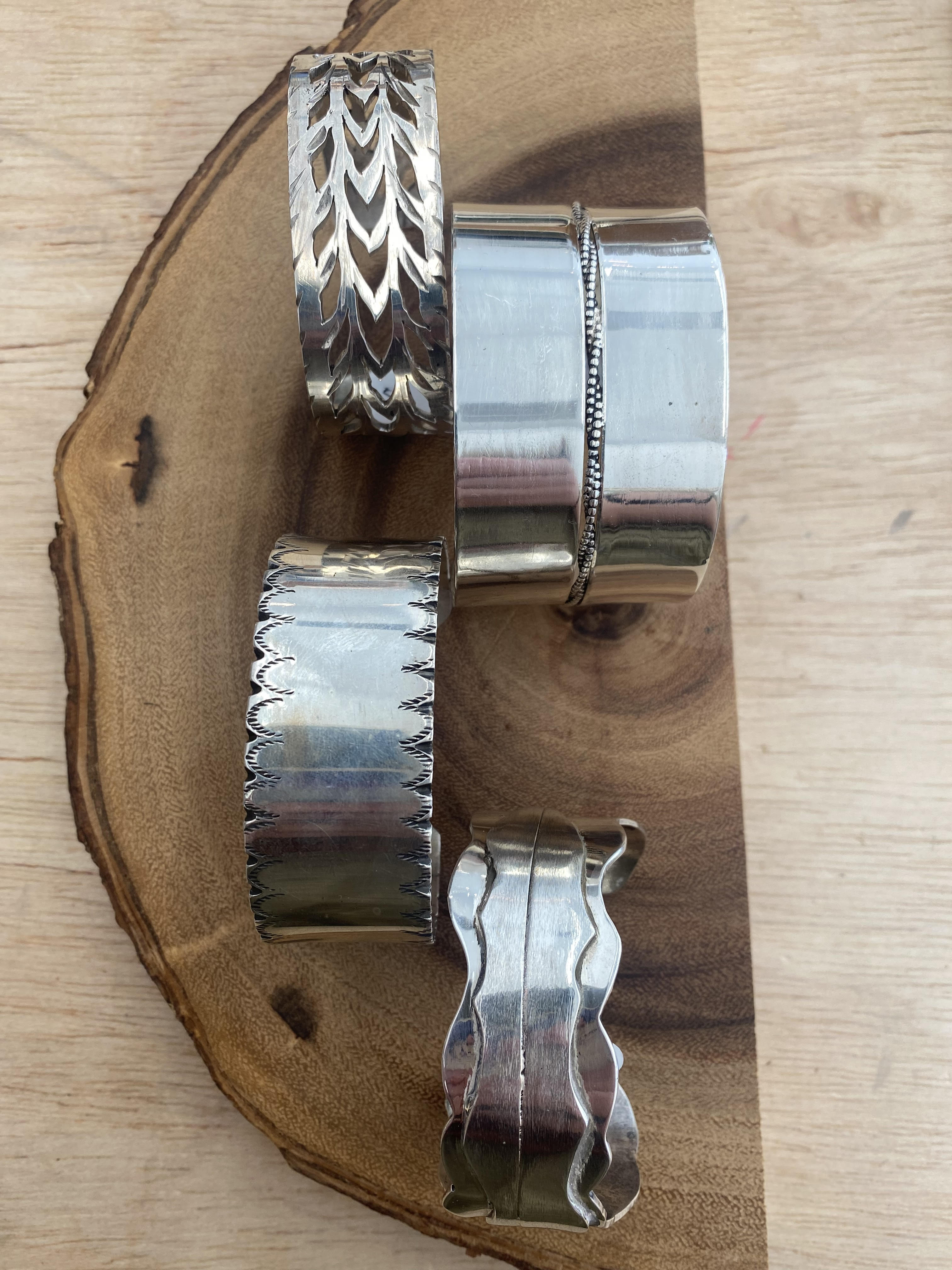Thick Sterling Silver Cuffs by John Meyer