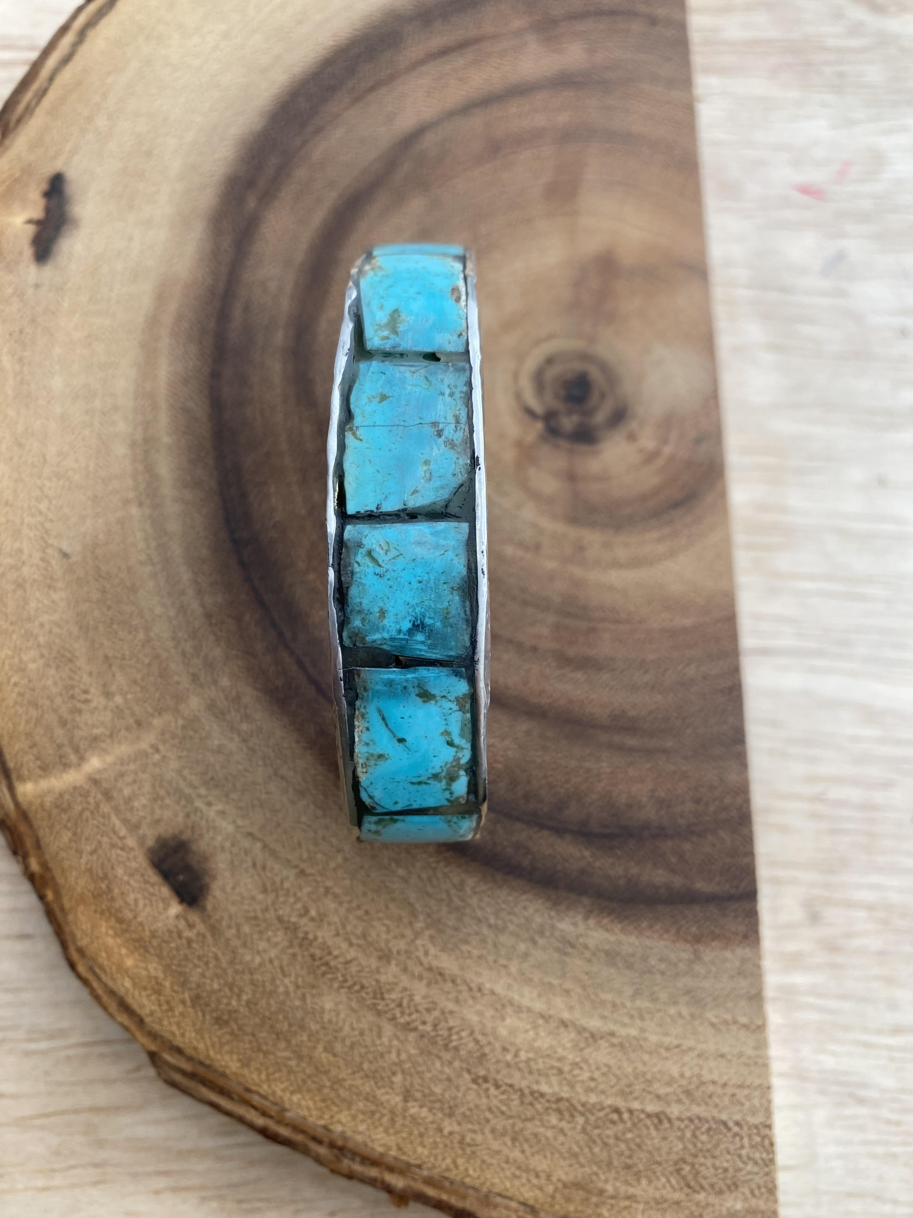 Thick Turquoise Cuffs by John Meyer