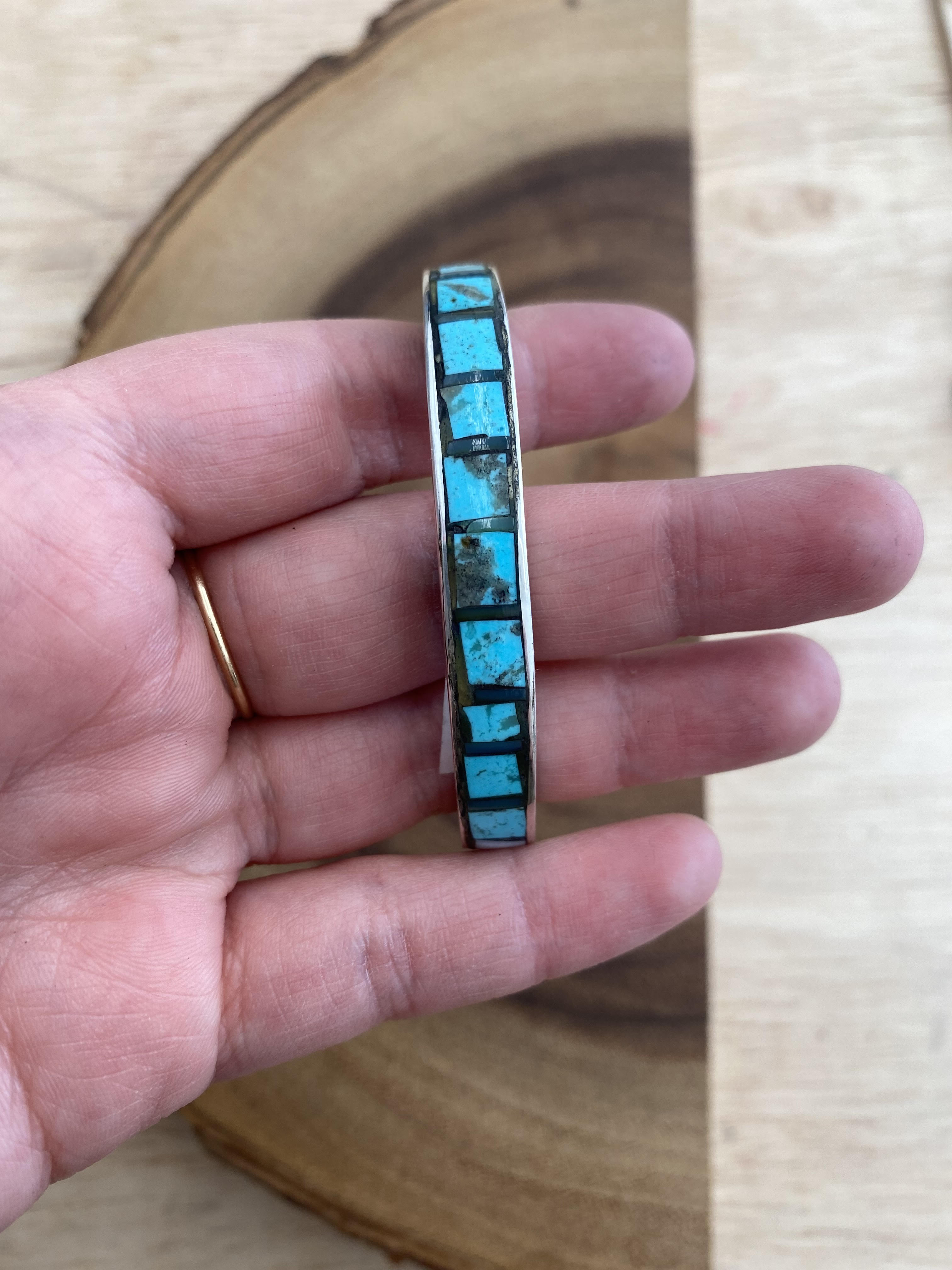 Thin Turquoise Cuffs by John Meyer