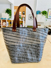 Load image into Gallery viewer, Recycled Sail Leather Handle Bag