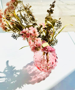 Vase with Dried Flower Bouquet